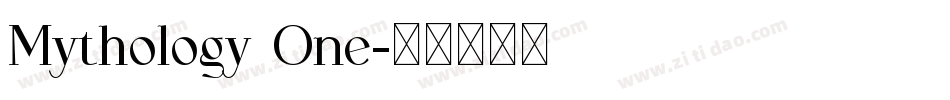 Mythology One字体转换